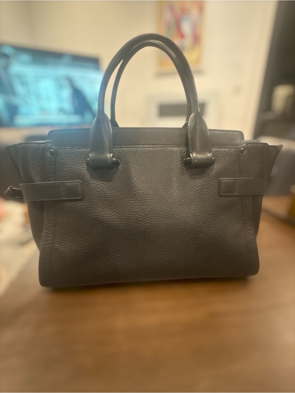 Coach Swagger 27 Satchel Bag - Black - Picture 5 of 9